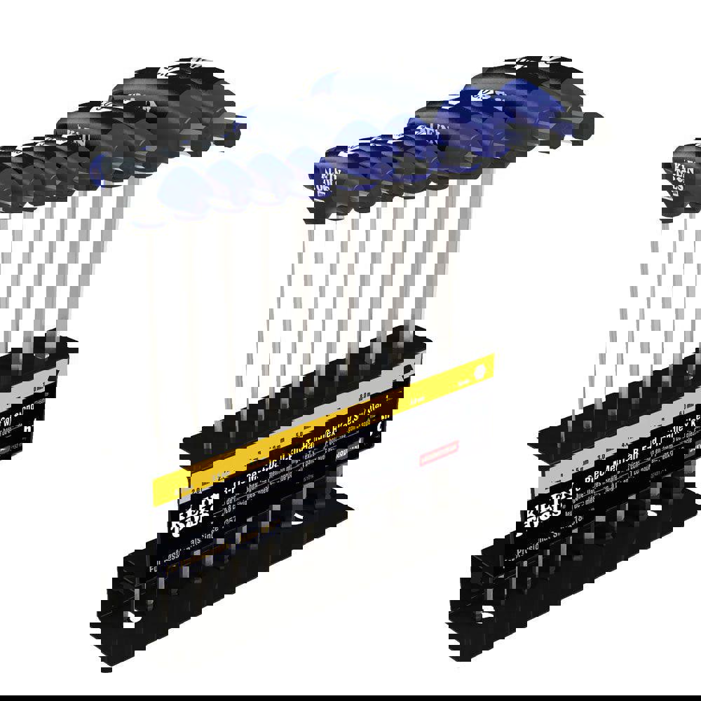 8 Piece T-Handle Cushion Grip Hex Key Set, With Stand